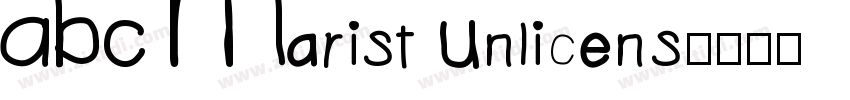 ABC Marist Unlicens字体转换